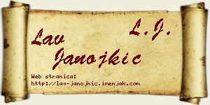 Lav Janojkić vizit kartica